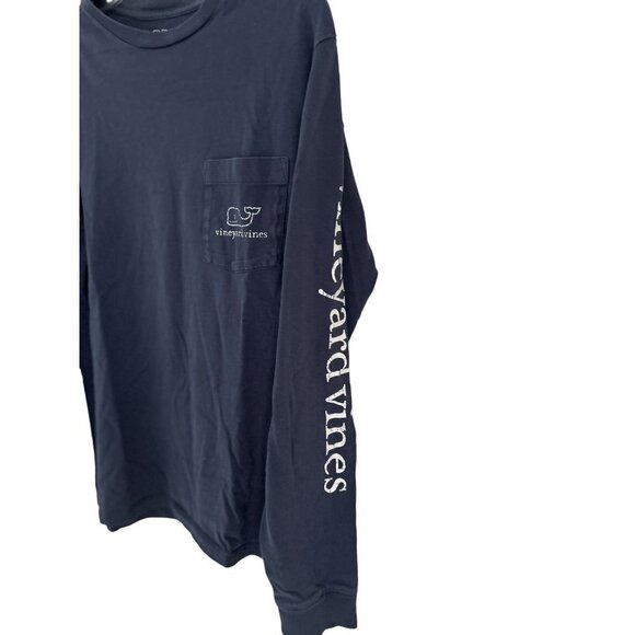 Vineyard Vines Long Sleeve Tee T-Shirt Blue Cotton Size XSmall - Picture 2 of 4